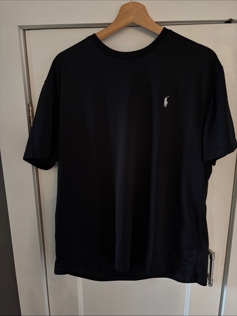 Polo by Ralph Lauren Performance Black Short-Sleeve Crewneck Tee with White Pony